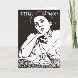FUNNY VINTAG FRAMAN (TACOS) BIRTHDAY CARD KARTE