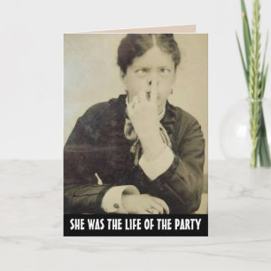 FUNNY VINTAG FRAU GEBURTSTAGSKARTE FÜR SIE KARTE