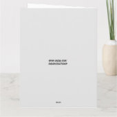 FUNNY VINTAG FRAUEN BIRTHDAY GREETING CARD KARTE (Rückseite)