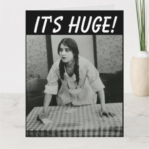 FUNNY VINTAG FRAUEN BIRTHDAY GREETING CARD KARTE