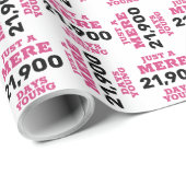 Funny Vintag Geburtstag Geschenkpapier (Rolleneckpunkt)
