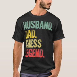 Funny Vintag Gift Husband Vater Schach Legende T-Shirt