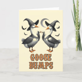 Funny Vintag Goose Bumps Halloween Feiertagskarte