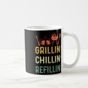 Funny Vintag Grill Vater - Grillabfüllung Kaffeetasse