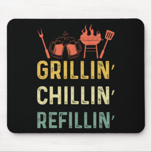 Funny Vintag Grill Vater - Grillabfüllung Mousepad
