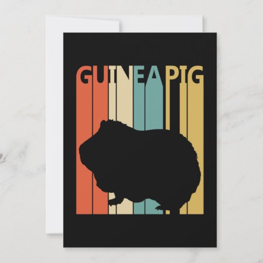 Funny Vintag Guinea Pig Dankeskarte (Vorderseite)