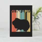 Funny Vintag Guinea Pig Dankeskarte (Stehend Vorderseite)