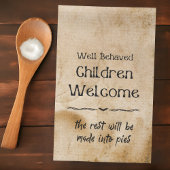 Funny Vintag Halloween Welcome Children Geschirrtuch