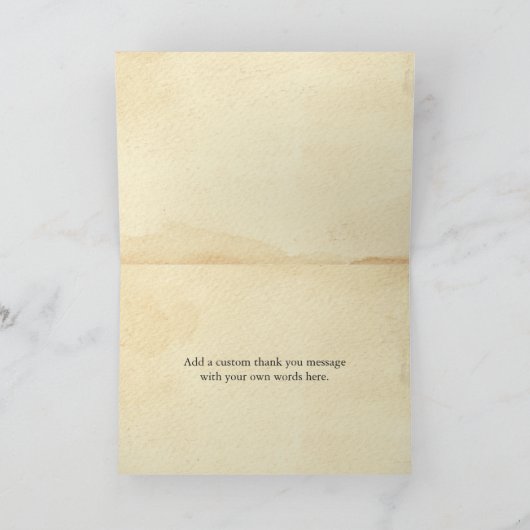 Funny Vintag Hand Custom Message Danke (Innenseite)