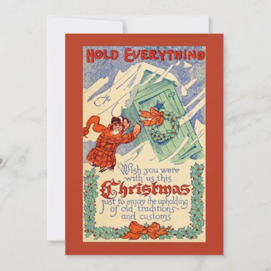 Funny Vintag Hold Alles Flasche Weihnachten (Vorderseite)