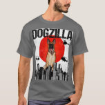 Funny Vintag Japanisch Dogzilla Belgisch Malinoi T-Shirt<br><div class="desc">Funny Vintag Japanisch Dogzilla Belgisch Malinoi .</div>