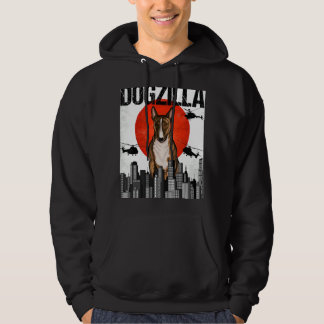 Funny Vintag Japanischer Dogzilla Miniatur Bull Te Hoodie
