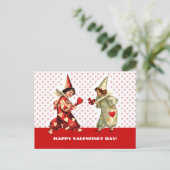 Funny Vintag Kids Valentine's Day Postkarten (Stehend Vorderseite)