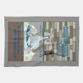 Funny Vintag Kitchen Reisedesign Geschirrtuch (Horizontal)