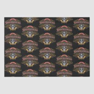 Funny Vintag Knucklehead Academy Skull Seidenpapier