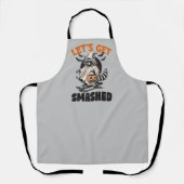 Funny Vintag, lass uns Halloween zerschlagen Schürze (Vorderseite)