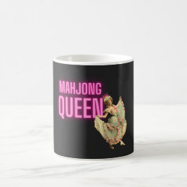 Funny Vintag Mahjong Queen Verwandlungstasse