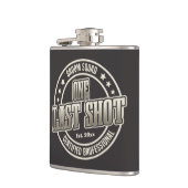 Funny Vintag Monochrome Trauzeuge Bachelor Party Flachmann (Links)