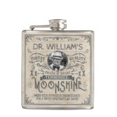 Funny Vintag Moonshine Hillbilly Medicine Custom Flachmann (Vorderseite)