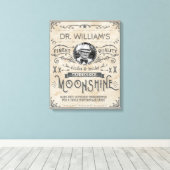 Funny Vintag Moonshine Hillbilly Medicine Custom Leinwanddruck (Insitu (Holzboden))