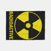 Funny Vintag Nostalgic Radioactive Nuklear War Sy Fleecedecke (Vorderseite (Horizontal))