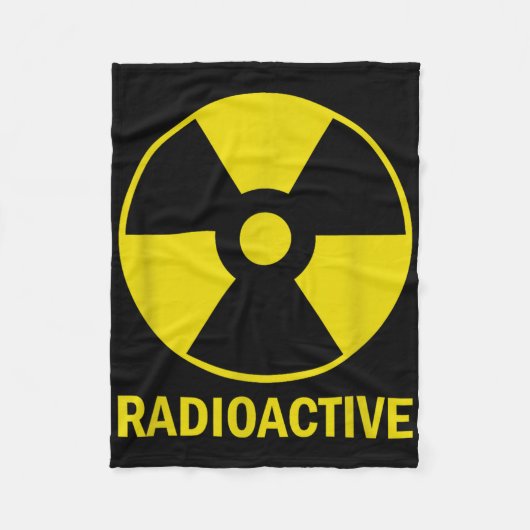 Funny Vintag Nostalgic Radioactive Nuklear War Sy Fleecedecke (Vorderseite)