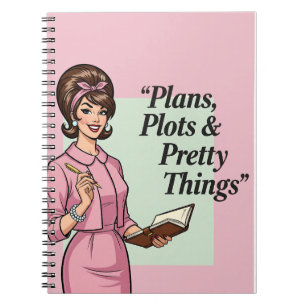 Funny Vintag Notebook - Retro Feminist Notizblock