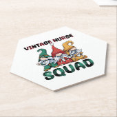 Funny Vintag Nurse Squad Nursing Gnomes Untersetzer (angewinkelt)