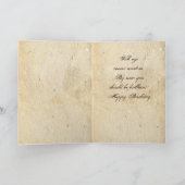 Funny Vintag Owl Birthday Card Karte (Innenseite)