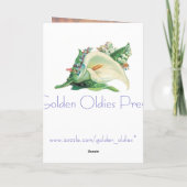 Funny Vintag Owl Birthday Card Karte (Rückseite)