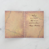 Funny Vintag Owl Birthday Card Karte (Innenseite)