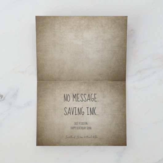 Funny Vintag Paper Generic Geburtstag Karte (Innenseite)