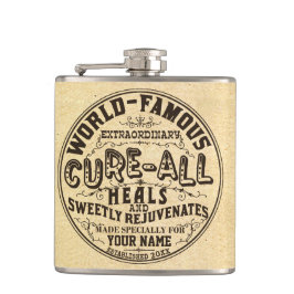 Funny Vintag Personalisiert Cure All Gag Geschenk Flachmann