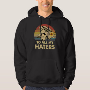 Funny Vintag Pitbull Haters Graphic Puppy Dog Own Hoodie