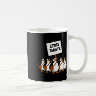 Funny Vintag Resist Penguin Activism Graphic Desi Kaffeetasse