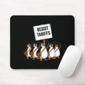 Funny Vintag Resist Penguin Activism Graphic Desi Mousepad (Mit Mouse)