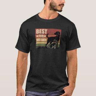 Funny Vintag Retro Best Fur Vater je für Hund und T-Shirt