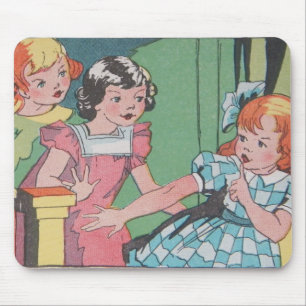 Funny Vintag Retro Cartoon Comic Mousepad