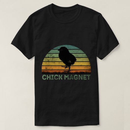 Funny Vintag Retro Chick Magnet T-Shirt (Design vorne)