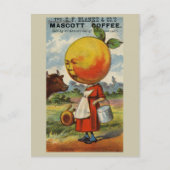 Funny Vintag Retro Coffee Advertising Postkarte (Vorderseite)