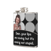 Funny Vintag Retro Lady Flachmann (Links)