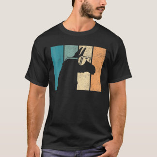 Funny Vintag Retro Llama Alpaca Head Men Bo T-Shirt