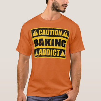 Funny Vintag Retro Schild Kaution Backrät T-Shirt