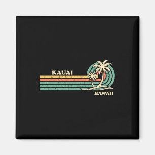 Funny Vintag Retro Summer Vacation Hawaii Kauai B Magnet