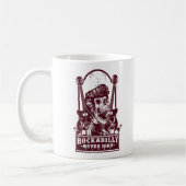Funny Vintag Rockabilly Skeleton Kaffeetasse (Links)