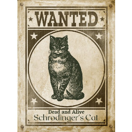 Funny Vintag Schrodingers Katze Wollte Poster T-Shirt