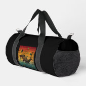 Funny Vintag Space Shark Duffle Bag (Rechte Ecke)