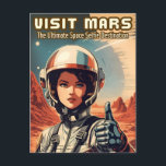 Funny Vintag Style Besuchen Sie Mars Tourismus Spa Postkarte<br><div class="desc">Ob Sie nun wirklich gehen oder einfach nur im Geiste,  dieses freche Design fügt Ihren Wünschen,  die an die Mars gebunden sind,  eine Touch Spaß hinzu.</div>