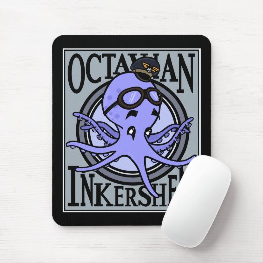 FUNNY VINTAG STYLE OCTOPUS MAUSPAD (Mit Mouse)