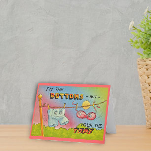 Funny Vintag Talking Bekleidung Note Card Karte